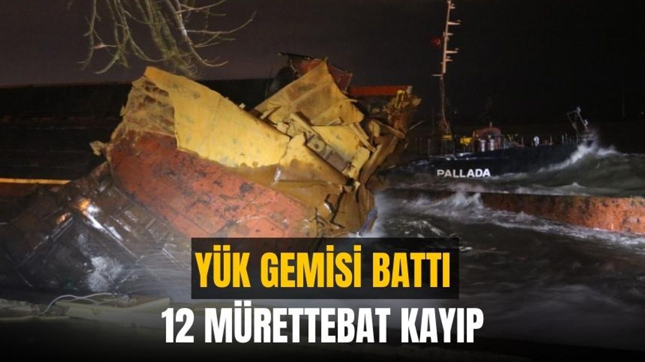 Zonguldak'ta yük gemisi battı | 12 mürettebattan haber alınamıyor