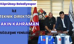 Süper Amatör'e yükselen Köprübaşı Belediyespor, Akın Kahraman ile sözleşme yeniledi.