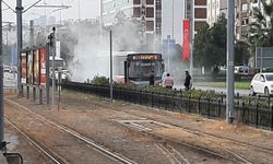 Samsun’da otobüste yangın tüpü patlaması