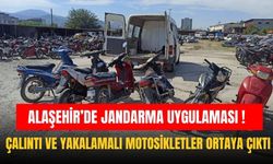 Alaşehir’de Jandarma'dan Motosiklet Operasyonu !