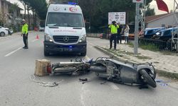 İki motosikletin İznik’teki kaza anı