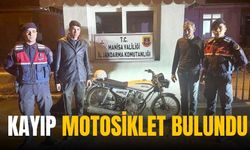 Salihli'de çalınan motosiklet bulundu