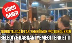 Turgutlu'da iftar yemeğinde protokol krizi yaşandı