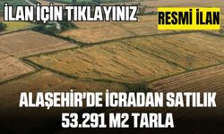 Alaşehir'de icradan satılık 53.291 m2 tarla