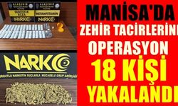 Manisa'da Uyuşturucu Operasyonunda 18 Kişi Gözaltına Alındı!