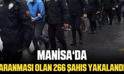 Manisa’da aranması olan 266 şahıs yakayı ele verdi
