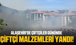 Alaşehir'de  bir  arsada yangın çıktı!