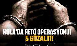 Manisa'da FETÖ operasyonu: 5 gözaltı!