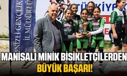 Manisalı minik bisikletçiler Türkiye ikincisi oldu