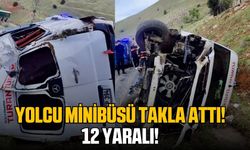 Yolcu minibüsü kaza yaptı: 12 yaralı!