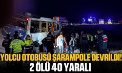 Niğde - Ankara Otoyolu'nda otobüs şarampole devrildi: 2 ölü 40 yaralı