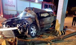 Manisa'da feci kaza; bu araçtan sağ çıktı