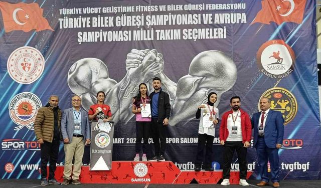 992 sporcunun arasından Türkiye Şampiyonu oldu