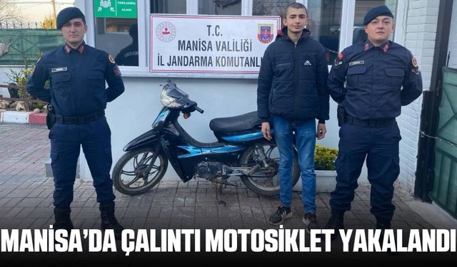 Manisa'da çalıntı olan motosiklet yakalandı