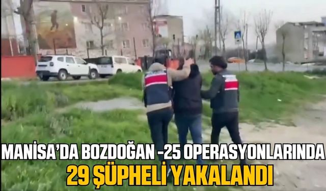 19 ilde BTÖ’ye yönelik “Bozdoğan-25” operasyonlarında 29 şüpheli yakalandı