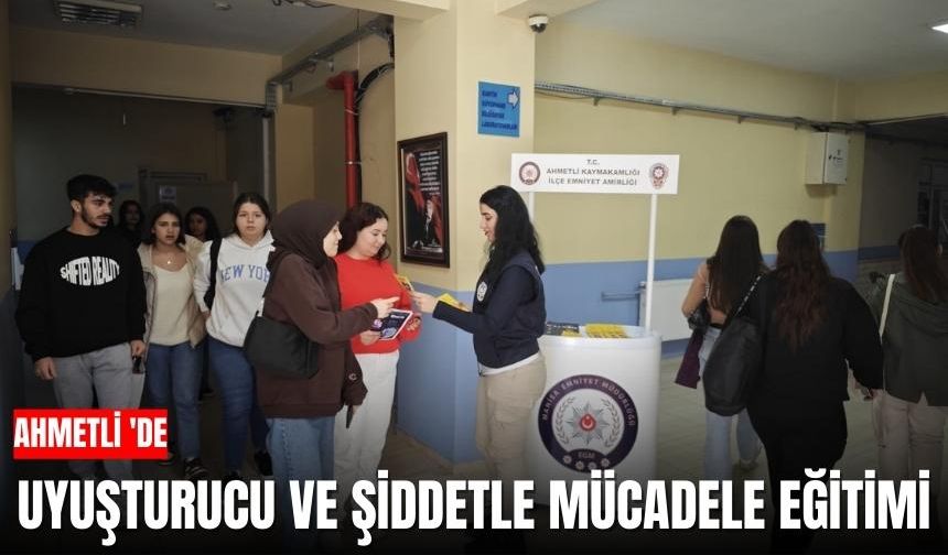 Ahmetli 'de toplumsal sorunlara eğitim