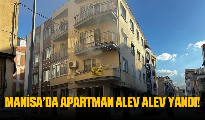 Akhisar'da Apartman Dairesinde Yangın Paniği Yaşandı