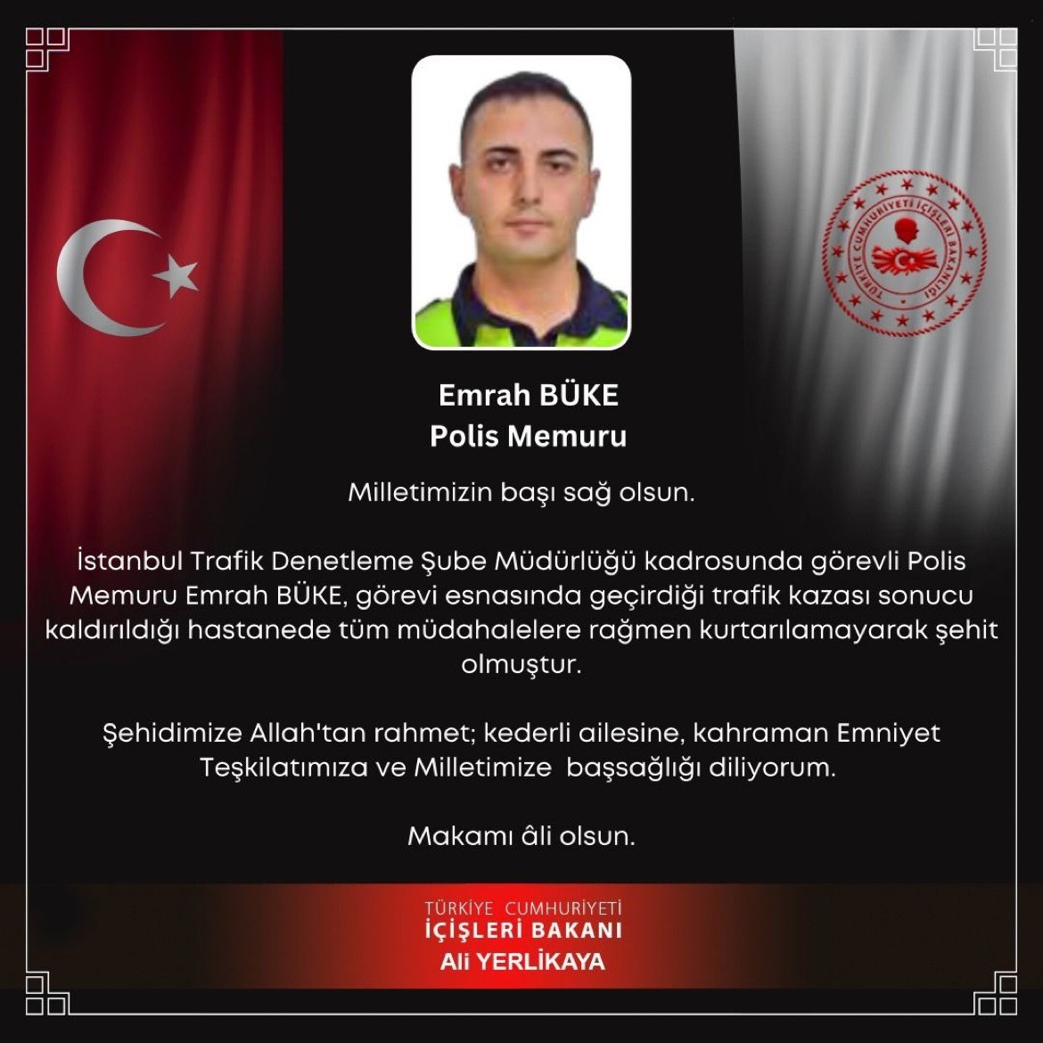Türkiye yasta! Polis memuru şehit oldu